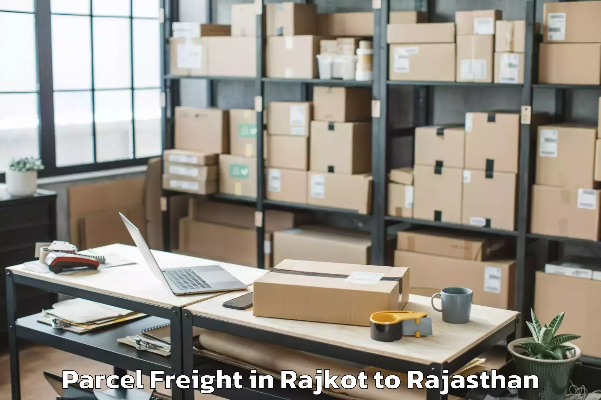 Efficient Rajkot to Phalodi Parcel Freight